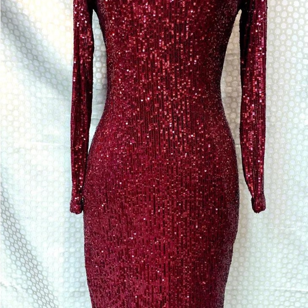 NWT Anne Klein Sequin Red Dress